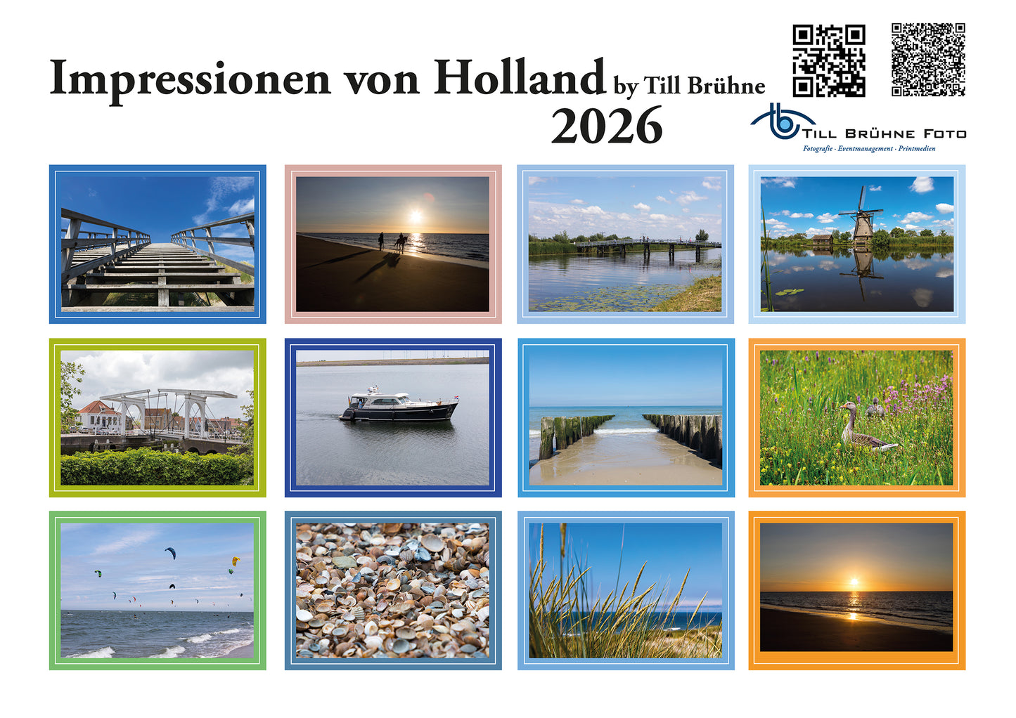 Impressionen von Holland 2026 TBFOTO-Wandkalender