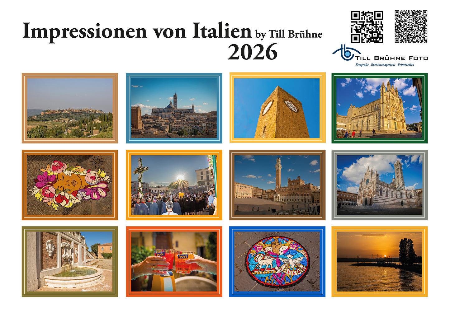 Impressionen vom Italien 2026 TBFOTO -WANDKALENDER