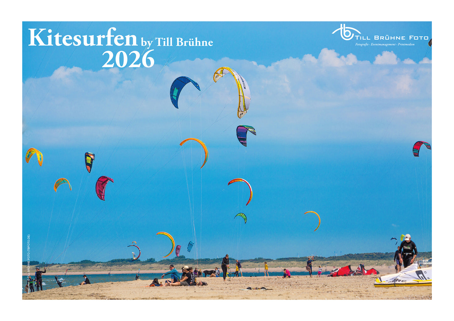 Kitesurfen 2026 TBFOTO FOTO-WANDKALENDER