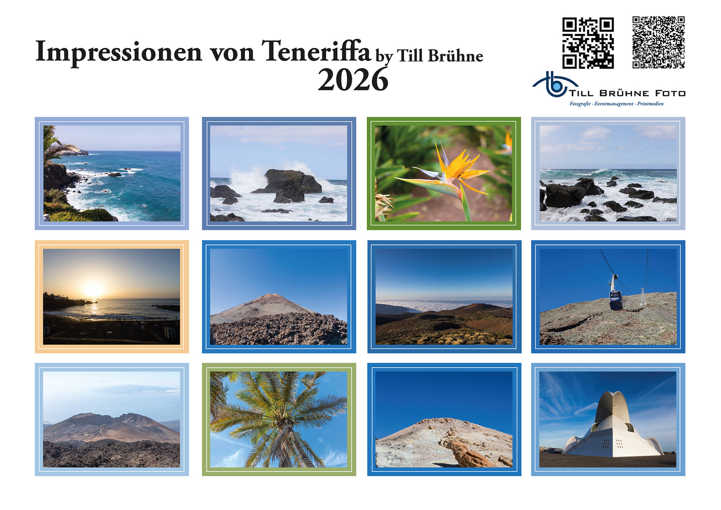 Impressionen vom Teneriffa 2026 TBFOTO -WANDKALENDER