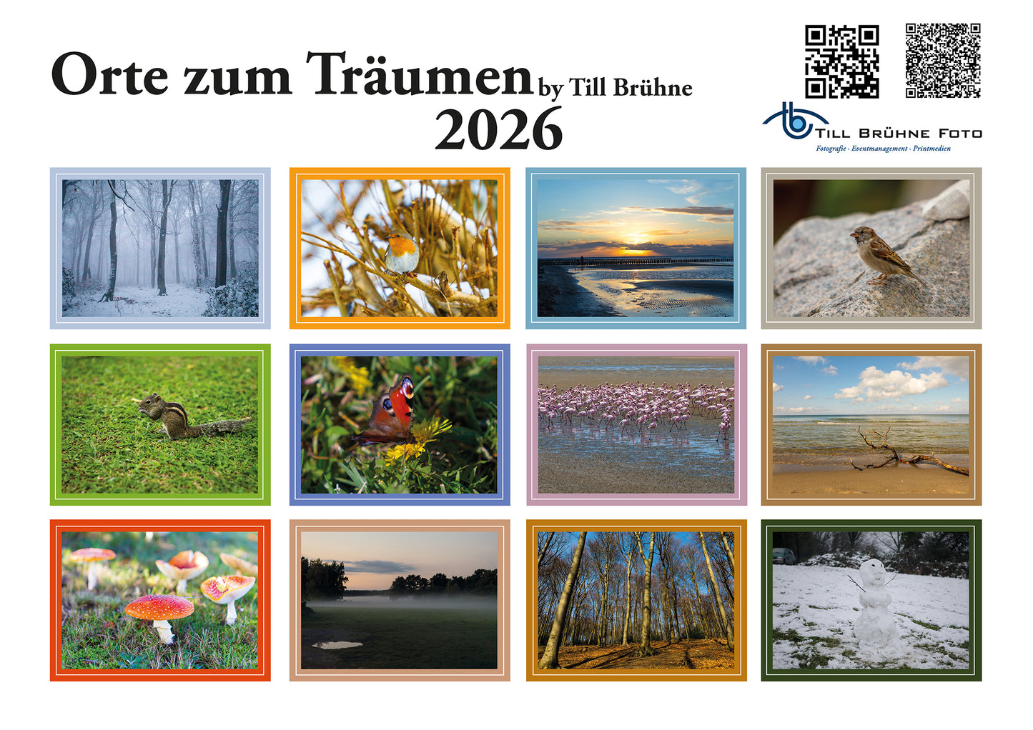 Orte zum Träumen 2026 TBFOTO-WANDKALENDER