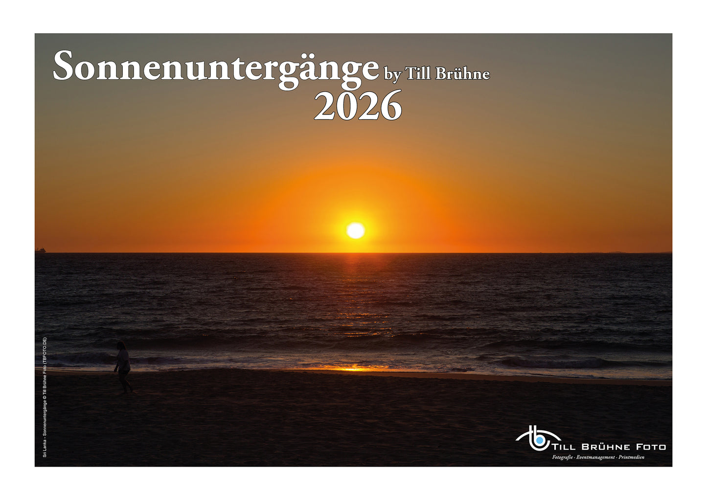 Sonnenuntergänge 2025 TBFOTO FOTO-WANDKALENDER