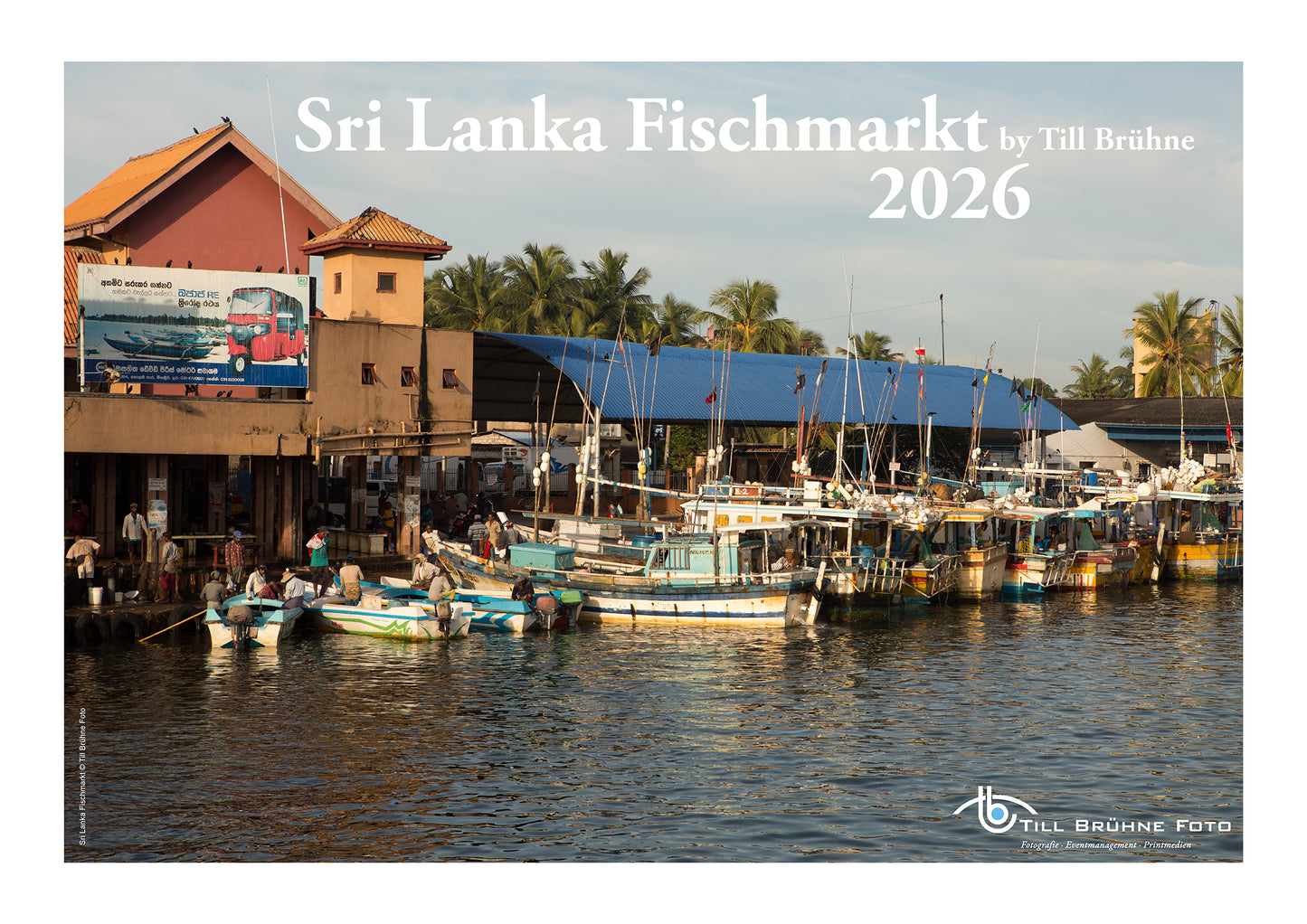Sri Lanka-Negombo Fischmarkt 2026 TBFOTO FOTO-WANDKALENDER