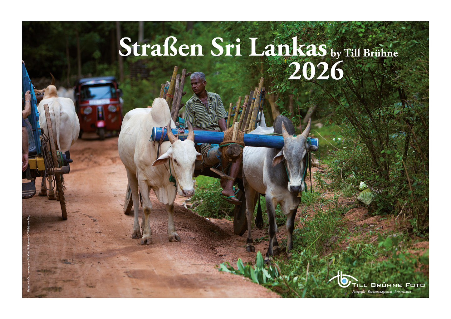 Straßen Sri Lankas 2026 TBFOTO-WANDKALENDER
