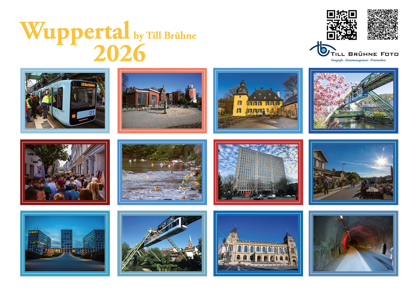 Wuppertal 2026 TBFOTO-WANDKALENDER