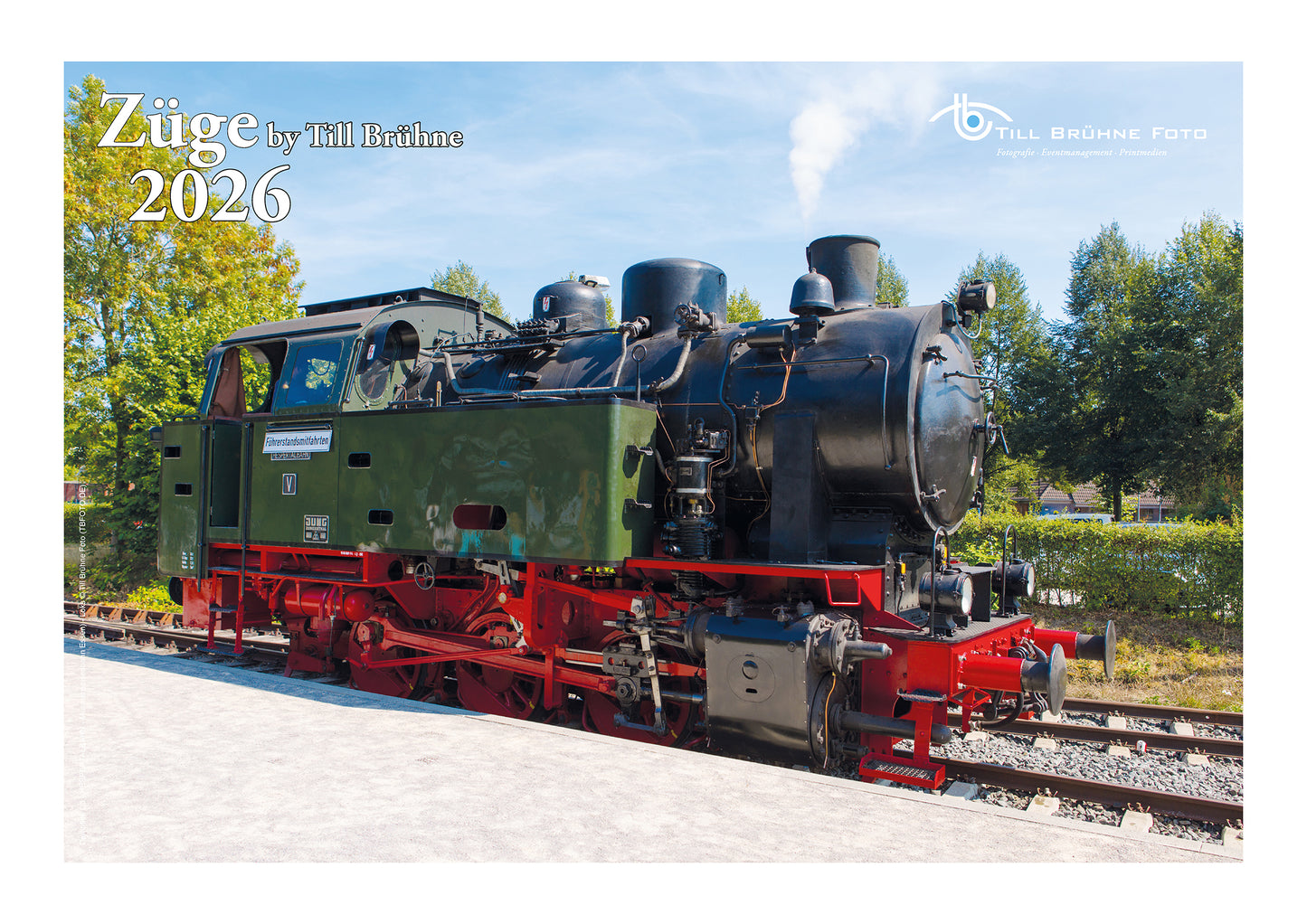 Züge 2026 TBFOTO FOTO-WANDKALENDER