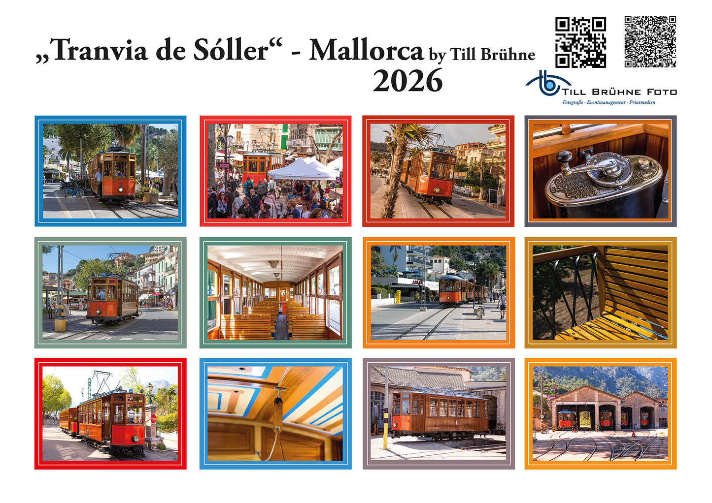 Tranvia de Soller - Mallorca 2025 TBFOTO -WANDKALENDER