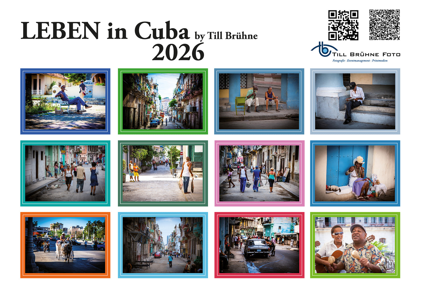 Leben auf CUBA 2026 TBFOTO FOTO-WANDKALENDER
