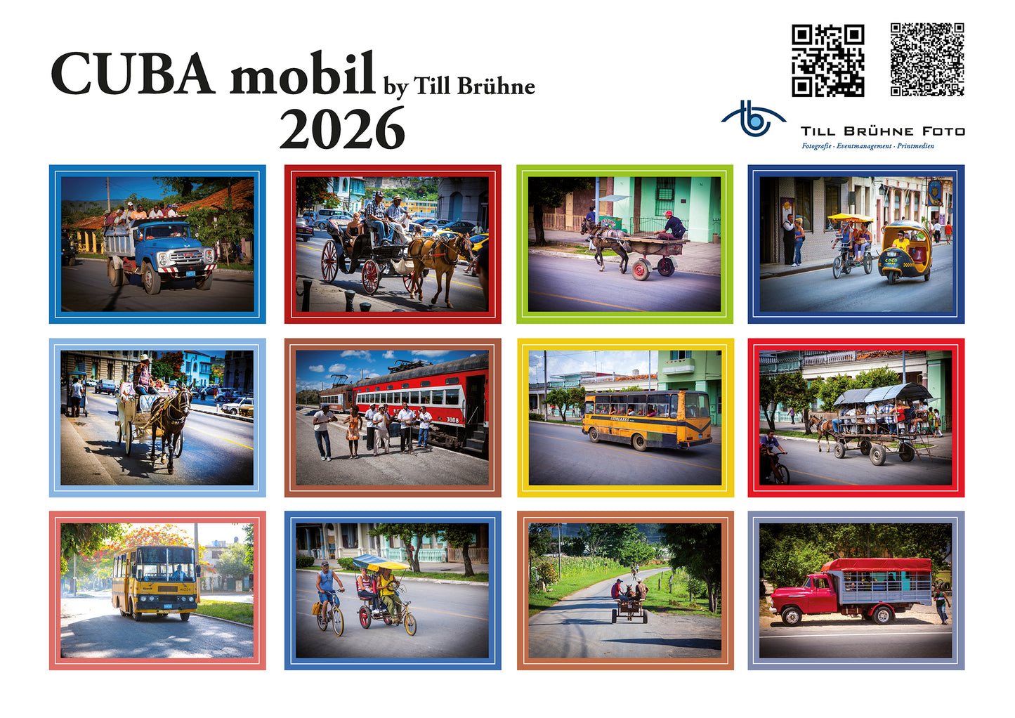CUBA Mobil 2026 TBFOTO FOTO-WANDKALENDER