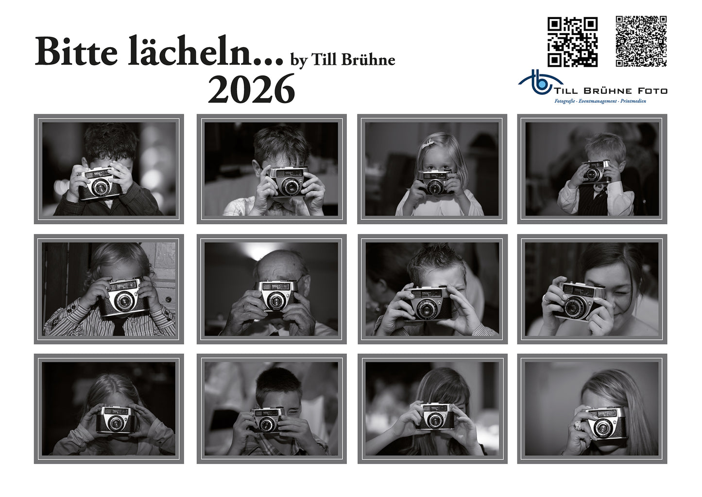 Bitte lächeln 2026 TBFOTO FOTO-WANDKALENDER