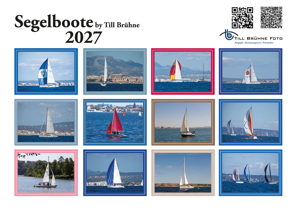 Segelboote 2027-TBFOTO FOTO-WANDKALENDER