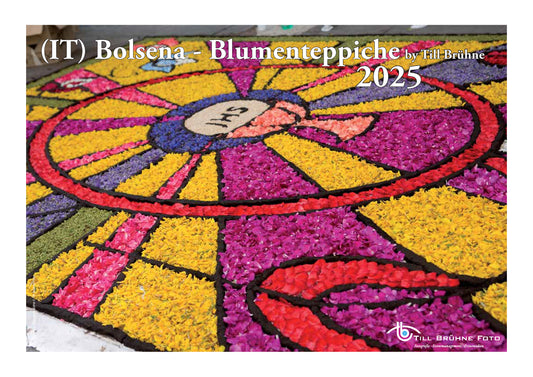 Italien  Blumenteppich 2025 TBFOTO-WANDKALENDER