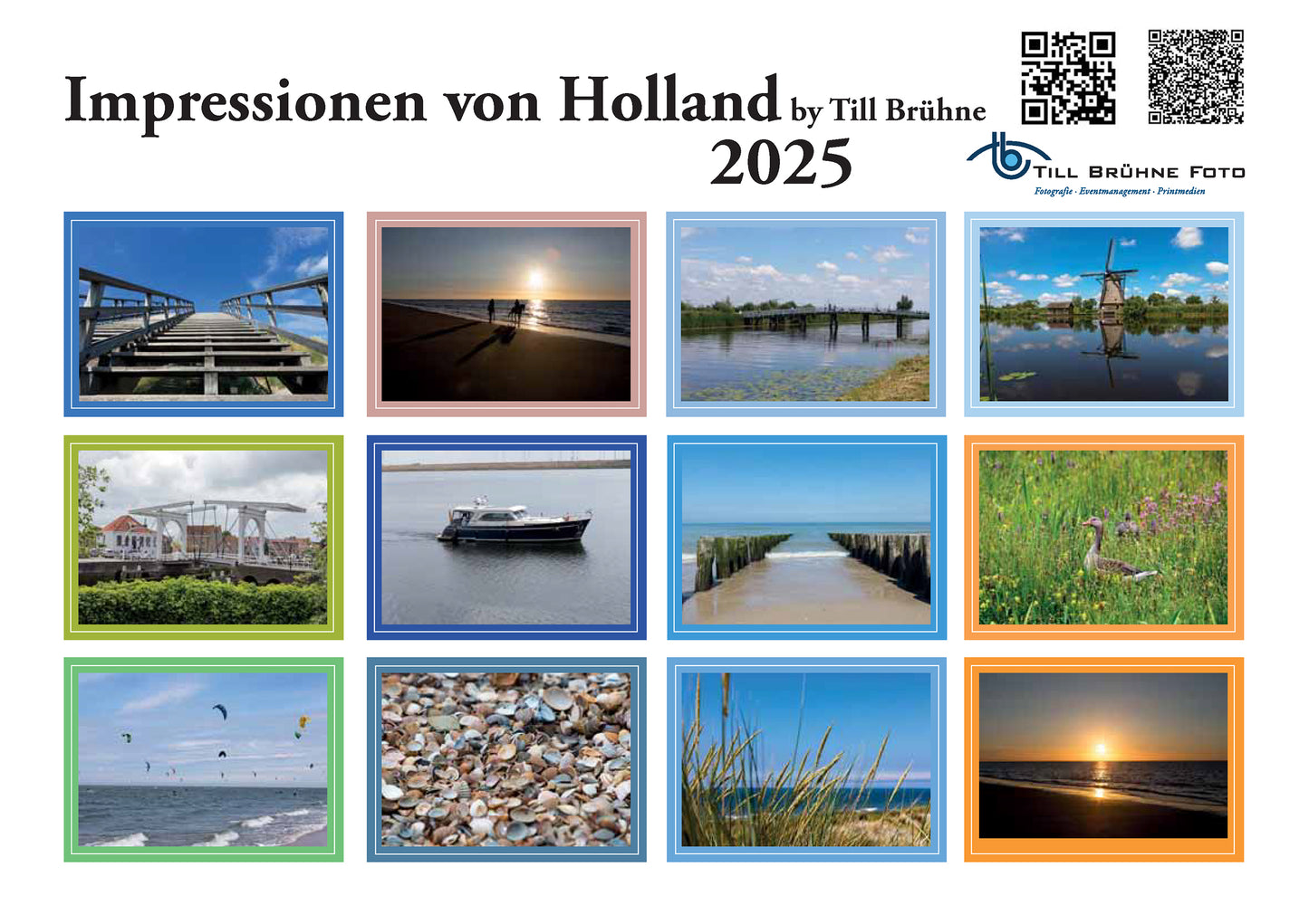 Impressionen von Holland 2025 TBFOTO-Wandkalender