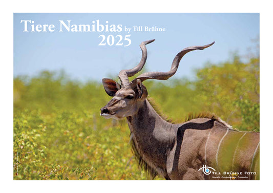 Tiere Namibias 2025 TBFOTO FOTO-WANDKALENDER