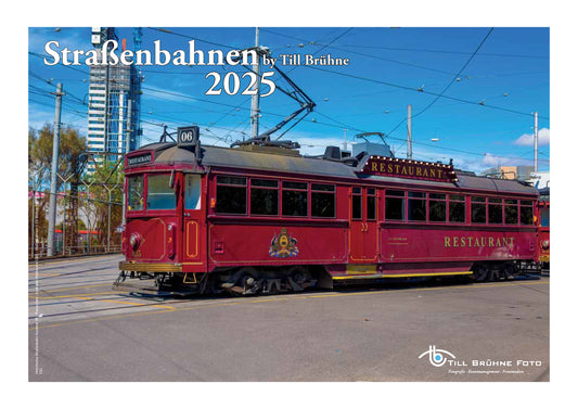 Straßenbahnen 2025 TBFOTO FOTO-WANDKALENDER