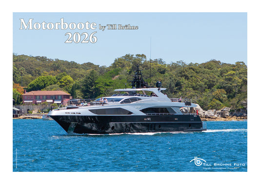 Motorboote 2026 TBFOTO FOTO-WANDKALENDER