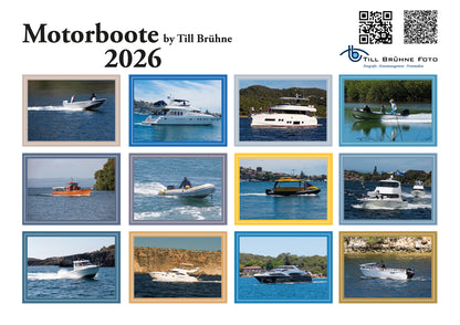 Motorboote 2026 TBFOTO FOTO-WANDKALENDER