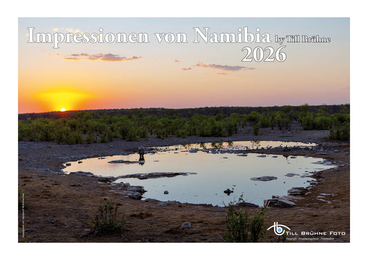 Impressionen von Namibia 2026 TBFOTO FOTO-WANDKALENDER