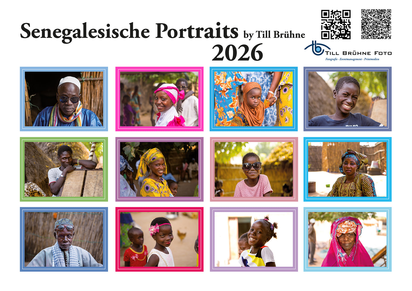 Senegalische Portraits TBFOTO Foto- /Wandkalender 2026
