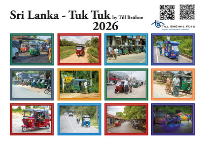 Sri Lankas Tuk Tuks 2026 TBFOTO FOTO-WANDKALENDER