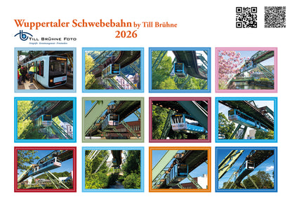 Wuppertaler Schwebebahn 2026 TBFOTO-WANDKALENDER
