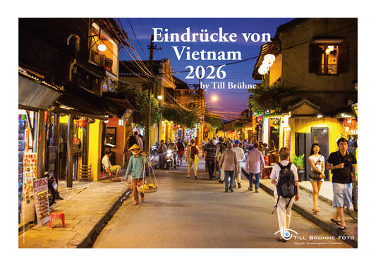 Eindrücke von VIETNAM 2026 TBFOTO FOTO-WANDKALENDER