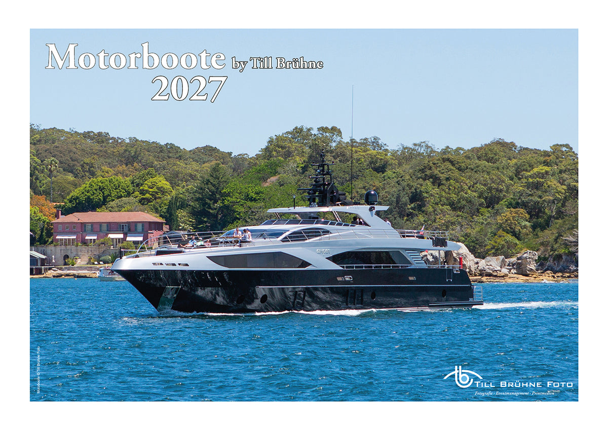 Motorboote 2027 TBFOTO FOTO-WANDKALENDER